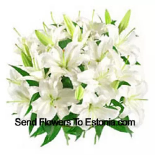 Rykelmä valkoisia liljoja