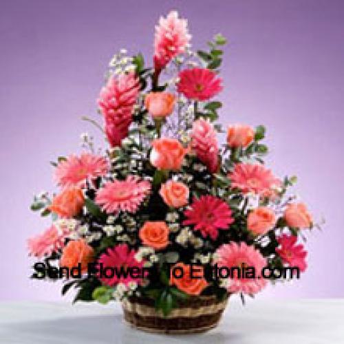 Assorted Stems Flower Basket